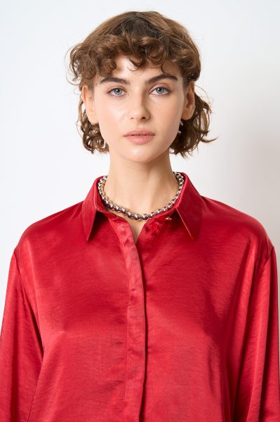 Bluse 39008p Rot