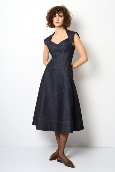 Kleid 40018p Denim
