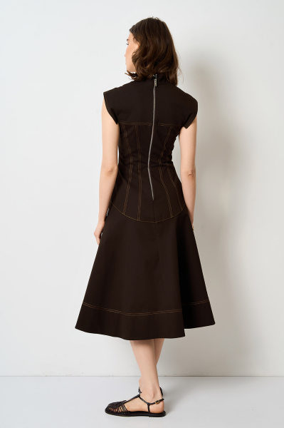 Kleid 40018 Schoko