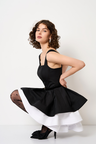 Kleid 40076 S/W