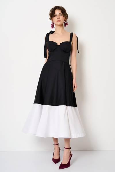 Kleid 40077 S/W