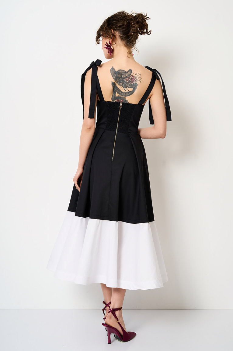 Kleid 40077 S/W