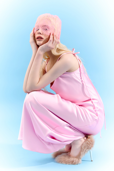 Kleid 40087 Rosa