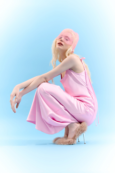 Kleid 40087 Rosa