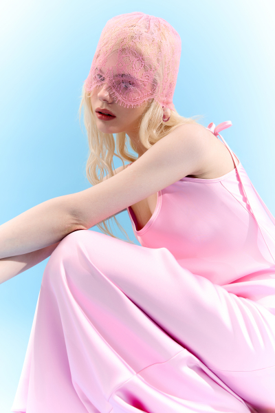 Kleid 40087 Rosa