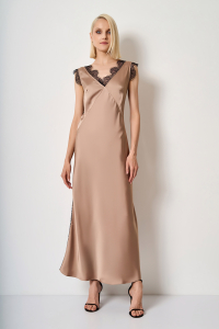 Kleid 41005 Mokka