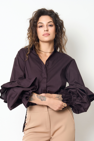 Bluse 41030 Schoko
